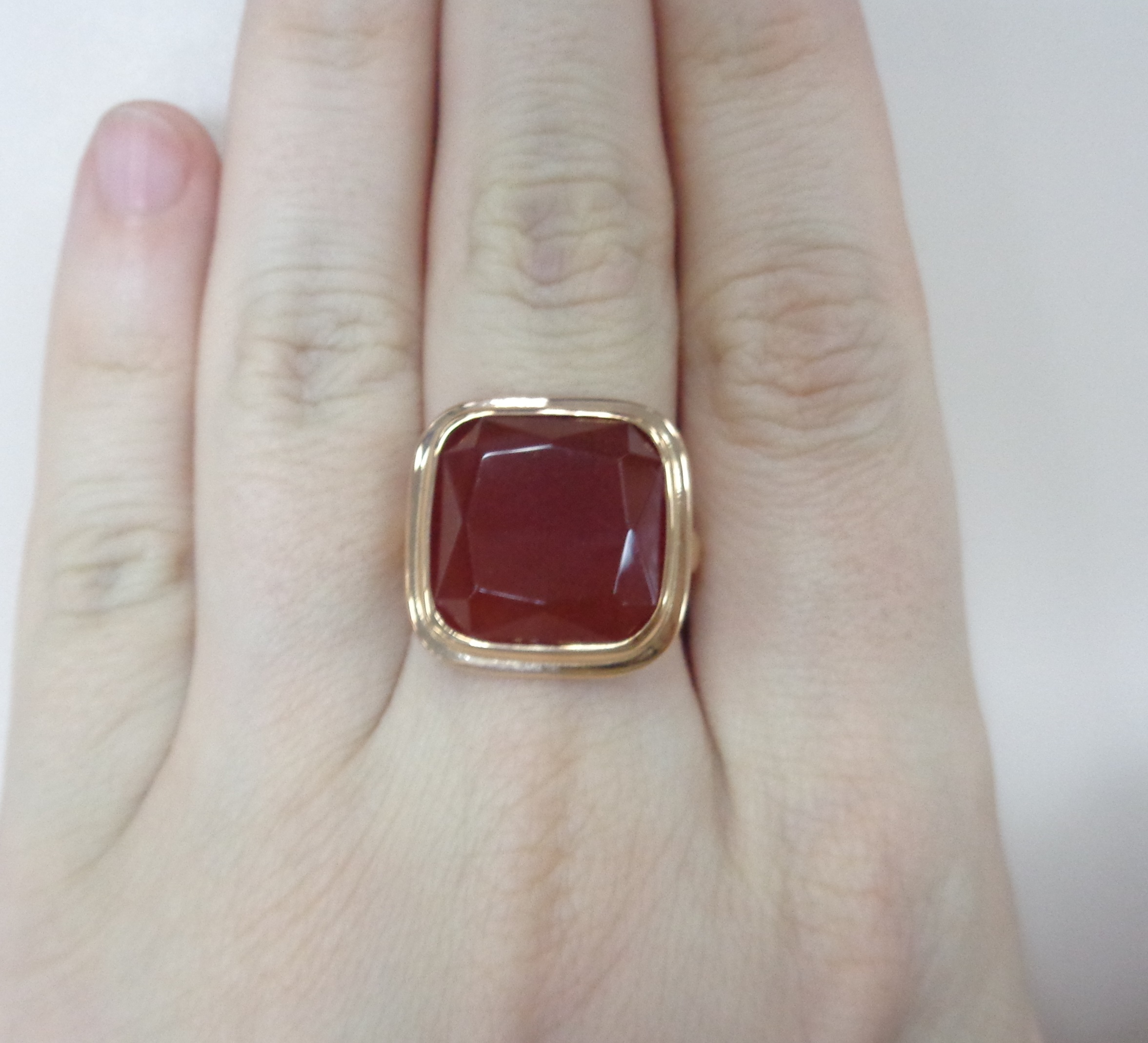 Серебряное кольцо с агатом